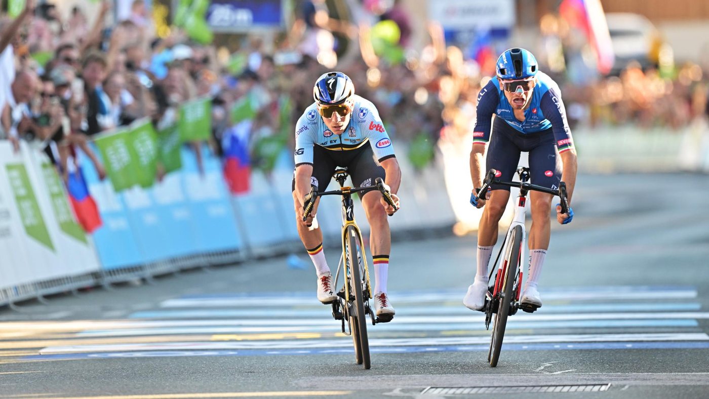 Remco Evenepoel sacré champion d'Europe après une photo-finish face à Giulio Ciccone