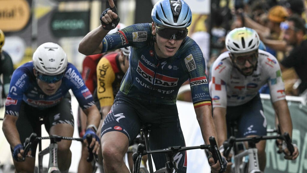 Tour de France: Tim Merlier s’impose pour la troisième fois à Chalon-sur-Saône