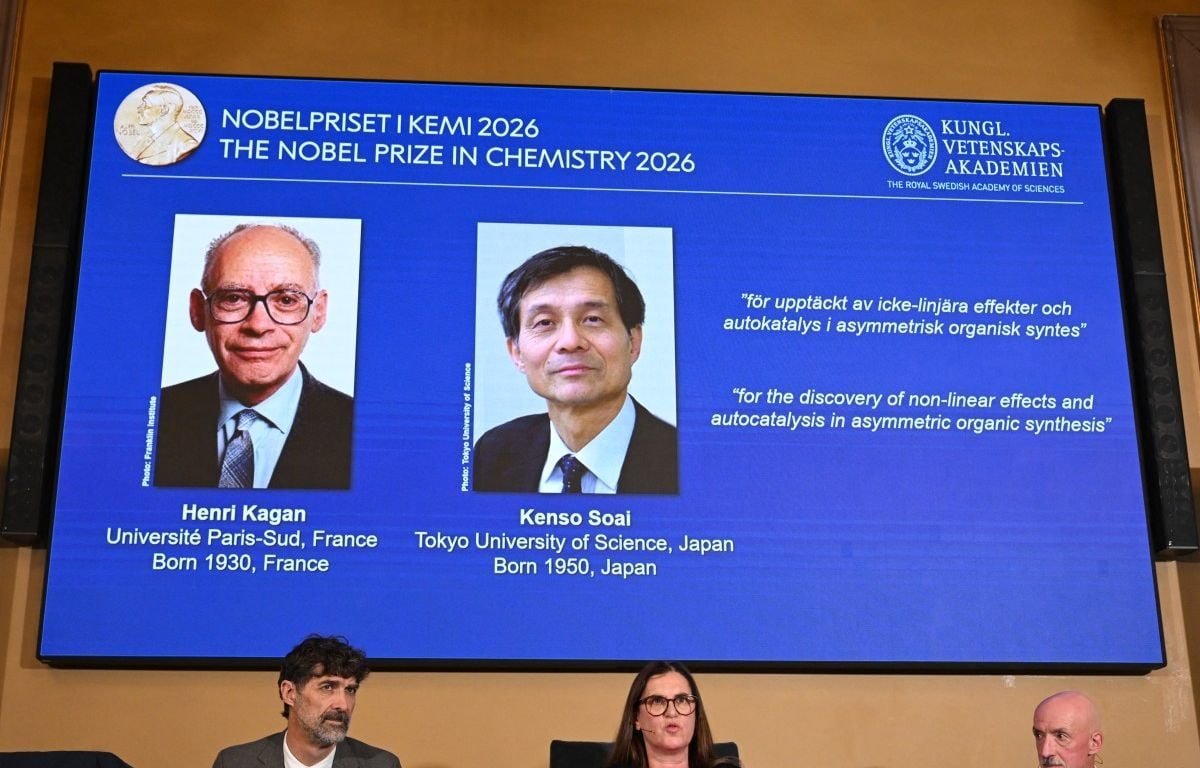 Le prix Nobel de chimie décerné au Français Henri Kagan et au Japonais Kenso Soai