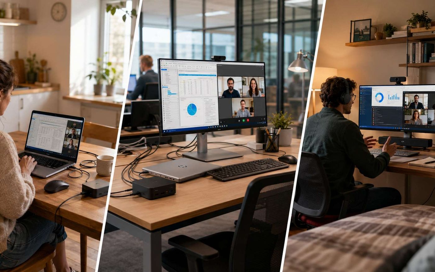 Travail hybride : comment organiser plusieurs bureaux sur un même PC