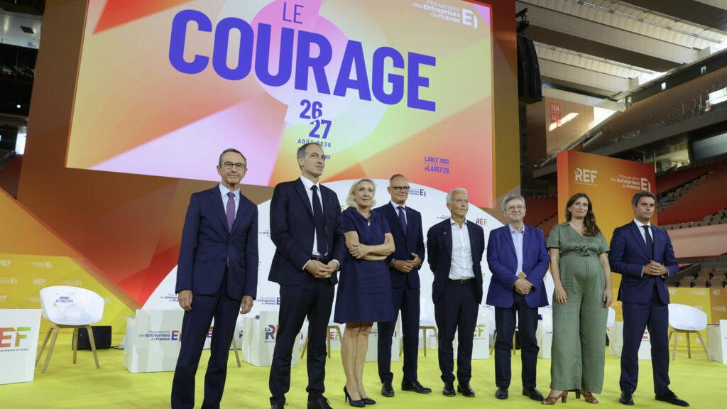 Présidentielle 2027 : un premier débat économique offensif entre les sept principaux candidats au Medef